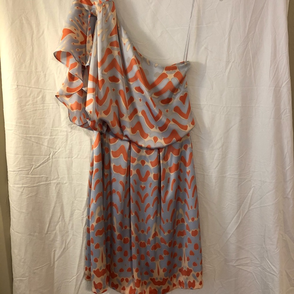 Jessica Simpson one shoulder draped dress